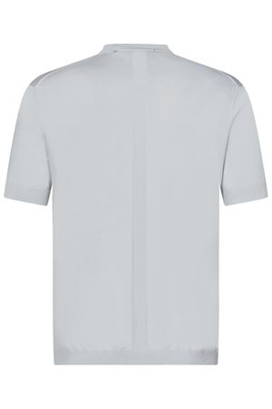 T-shirt girocollo in maglia crêpe lux grigio LOW BRAND | L1MSS256717N049